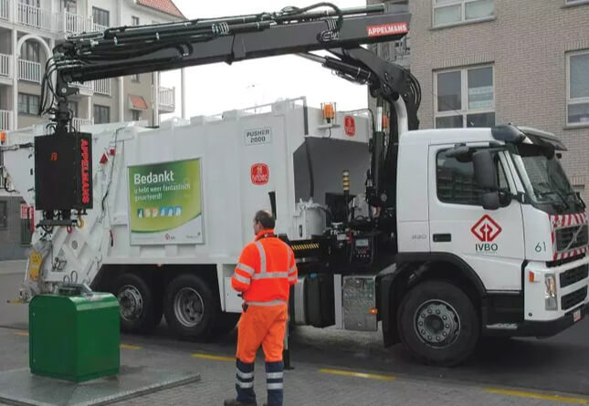 Techno Win, dvokomorni kamioni za prikupljanje otpada, vdk belgium